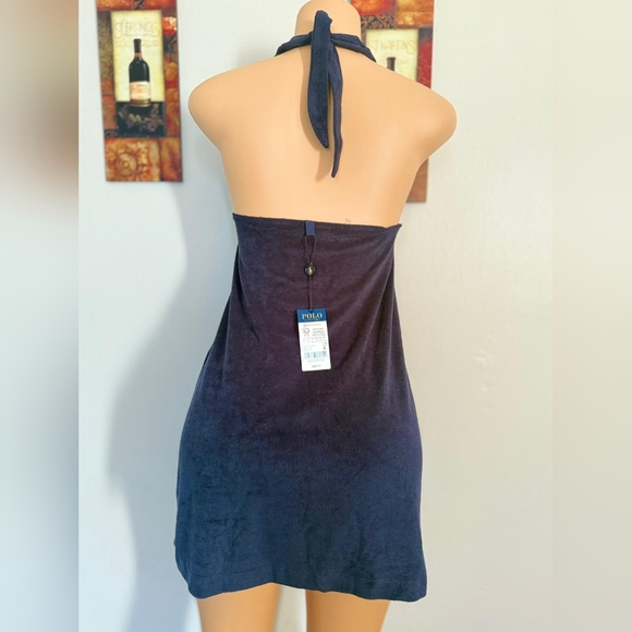 NWT Polo Ralph Lauren Beach Dress Cover Up Dark Blue Regular Fit size S - Picture 16 of 16